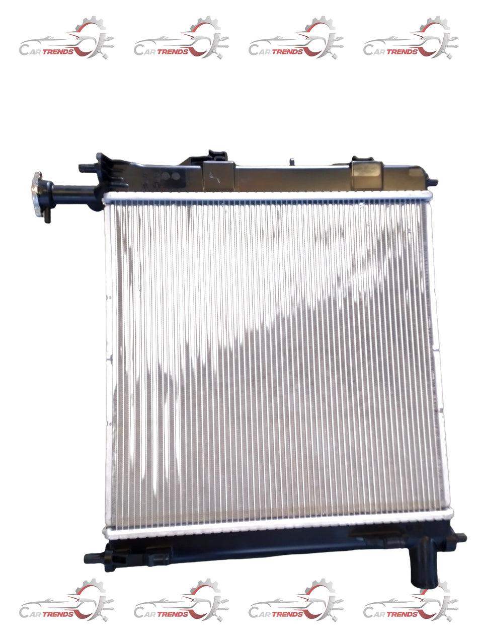 CarTrends radiator Santro new model spare part shown in a clear image, featuring the radiator's core and mounting points.