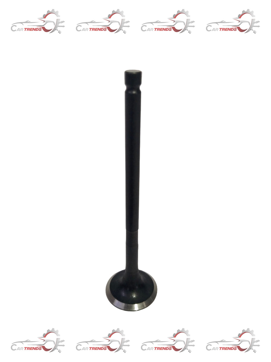 Maruti Suzuki Valveexh 12915M58R00 engine valve part shown in a close-up image, highlighting its metallic surface and detailed design.