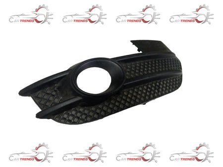 Volkswagen 8U0807682A housing part, close-up shot showing black plastic exterior and detailed surface texture.
