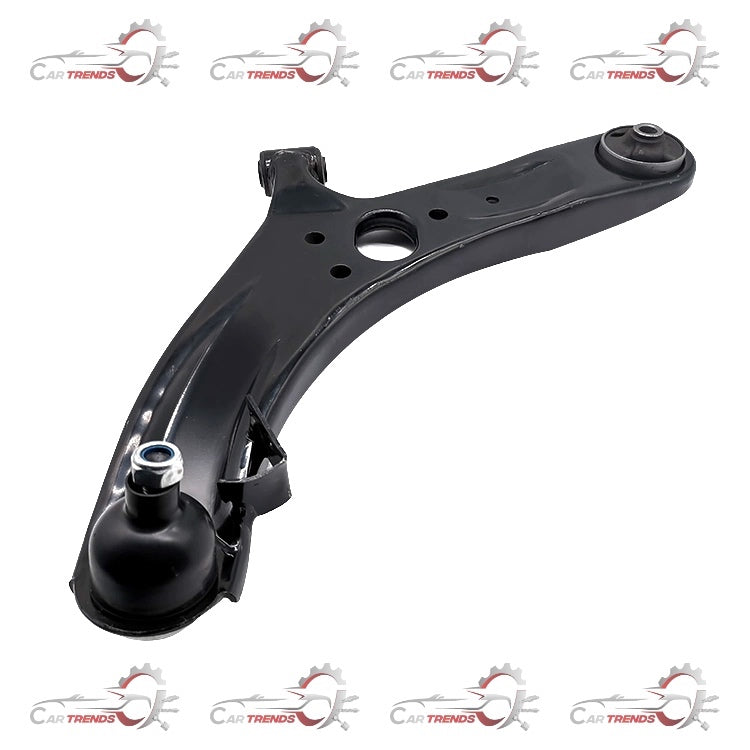 Hyundai Verna fluidic left side track control arm by CarTrends, showing the metal component with mounting points and bushings.
