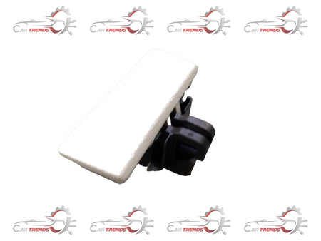 Maruti Suzuki beige lock glove box with key, showing the front view and lock mechanism inside a vehicle interior.