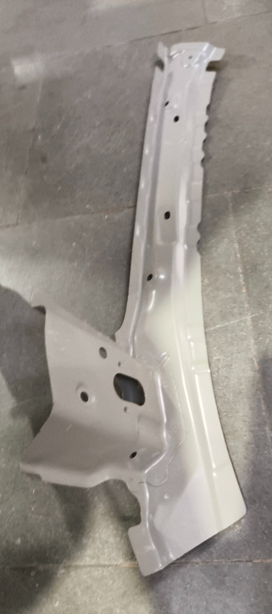 Maruti Suzuki pillar inner panel part, showing a close-up of the interior vehicle pillar with mounting areas and structural features.