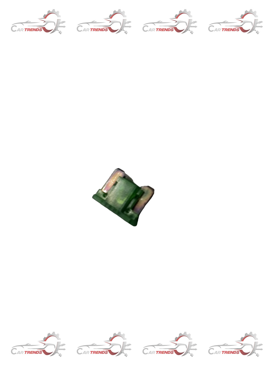 Honda BLADE FUSE 30A, low profile fuse, with clear plastic casing and metal contacts visible, designed for Honda electrical systems.