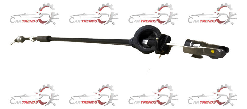 Maruti Suzuki clutch cable assembly for vehicle, showing the cable with metal connectors and protective rubber covering.