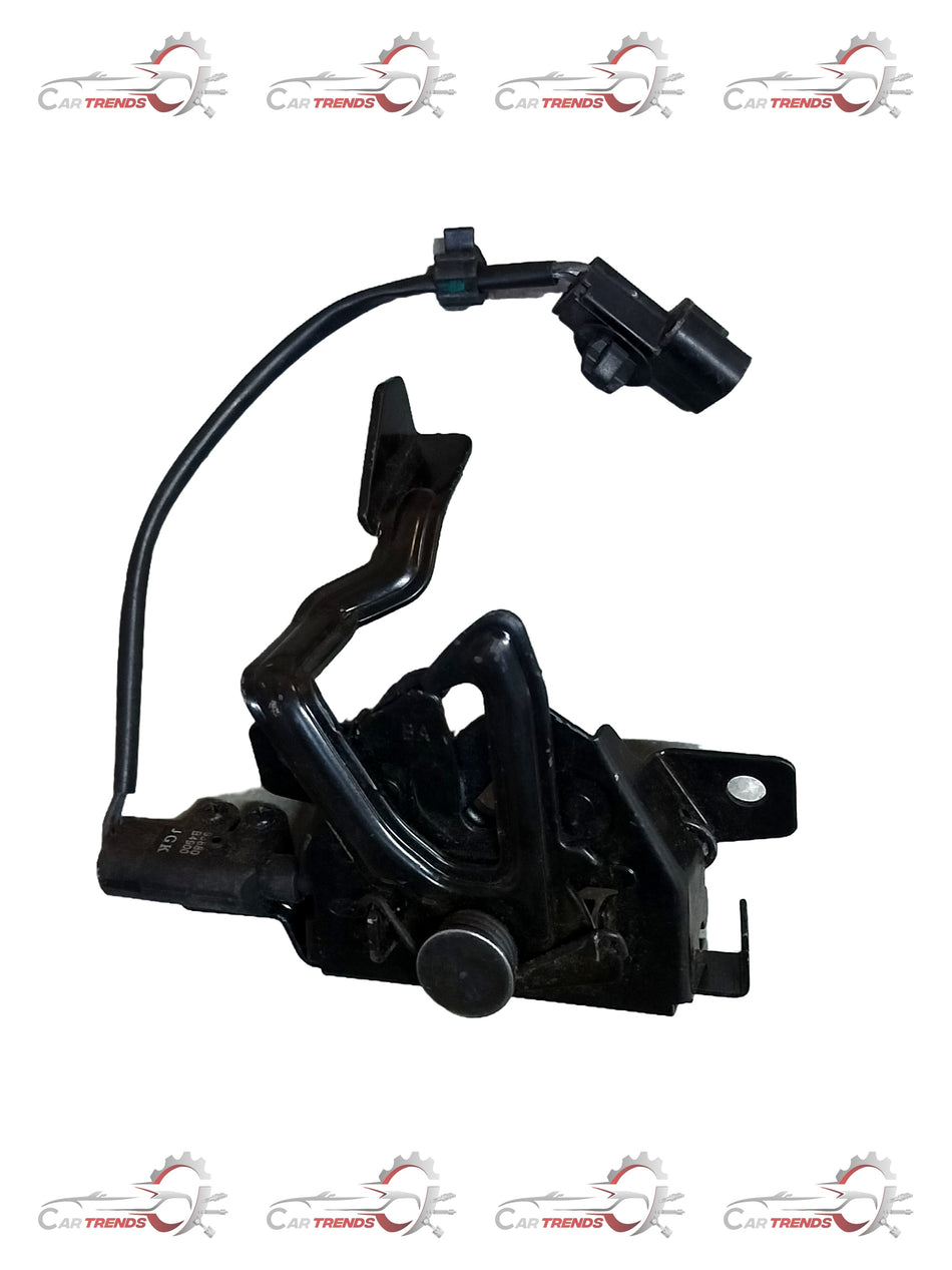 Hyundai latch assembly for hood, part number 81130B4910, showing the metal latch mechanism with mounting components.