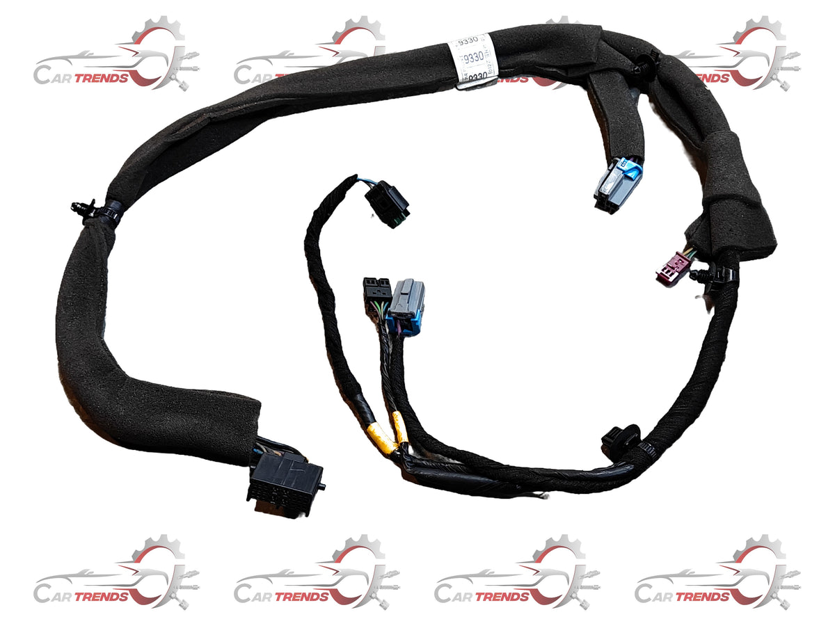 General Motors harness ASM for front corner wiring, showing detailed view of the vehicle's electrical connector and wiring harness.