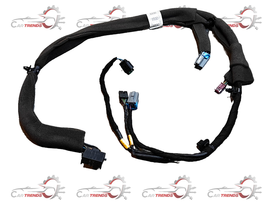 General Motors harness ASM for front corner wiring, showing detailed view of the vehicle's electrical connector and wiring harness.