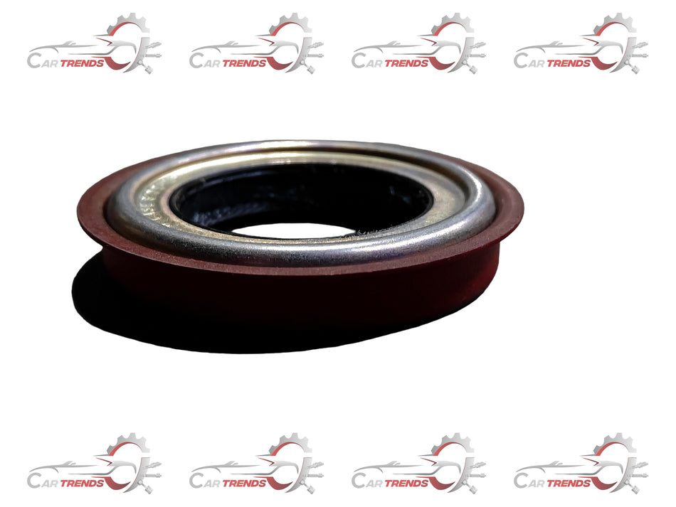 CarTrends oil seal spare part with a black rubber exterior and metal inner ring, designed for engine sealing applications.