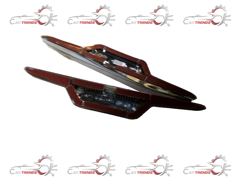 Honda front fog lamp garnish, sleek black trim piece for 2008 Honda models, with mounting clips and polished finish.