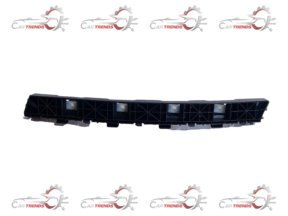 Hyundai Aura rear bumper bracket 2020-2023, metal component with mounting points, shown in the image.