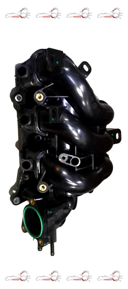 Maruti Alto K10 air intake manifold by CarTrends, showing a close-up of the black plastic component with metal fittings.