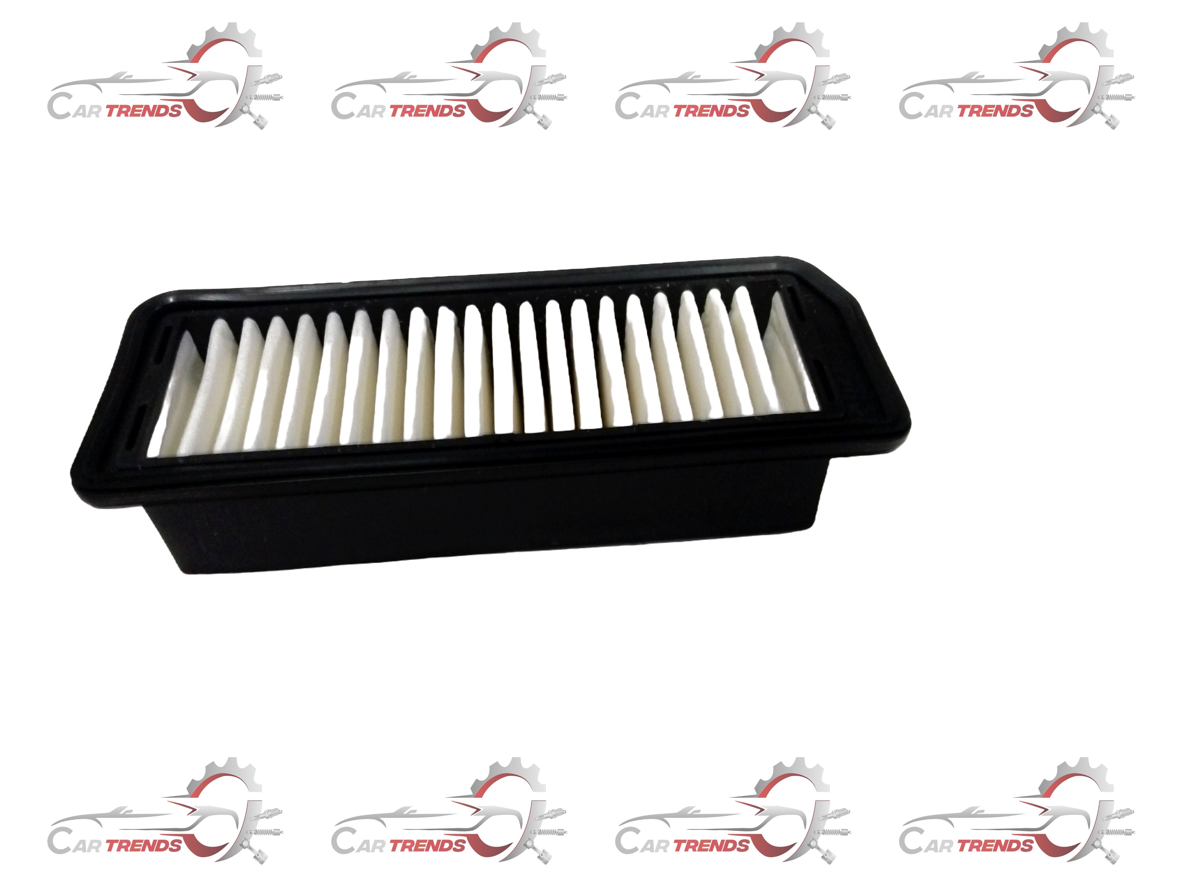 CarTrends Maruti Celerio Alto K10 air filter, spare part showing the rectangular filter element with plastic frame.