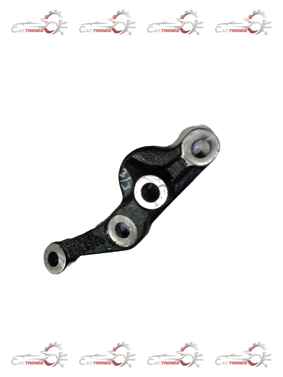 Maruti Suzuki arm steering knuckle part 45161M77P00, close-up view showing the metal component with bolt holes and mounting points.