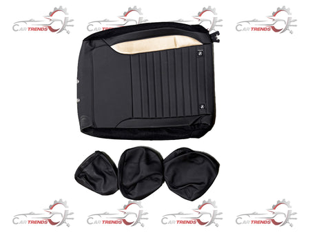 HONDA KIT SEAT COVER BLACK AND BEIGE 08P9331X700C 08P9331X700C - Back view