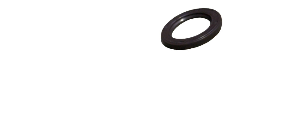 Ford EcoSport and Fiesta crankshaft seal, black rubber gasket with metal reinforcement, designed for engine sealing.
