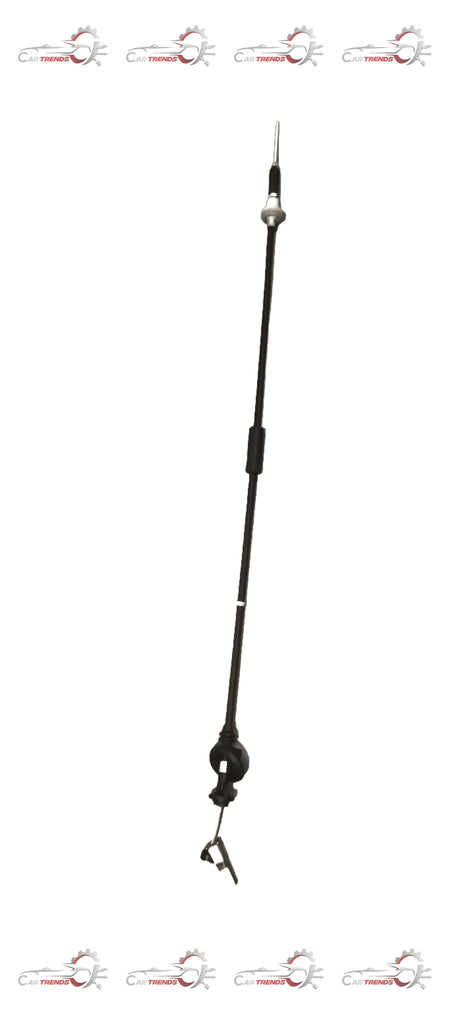 Maruti clutch cable Spresso RH 23710M62S21 from CarTrends, showing the cable with metal connectors and protective sheath.