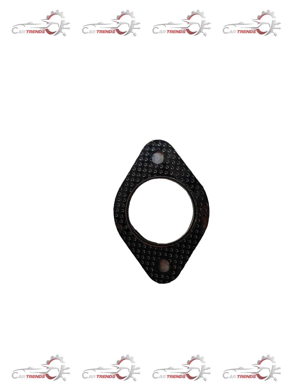 CarTrends J9024130 exhaust pipe gasket spare part shown in a clear image, highlighting the round metal gasket with sealing edges.