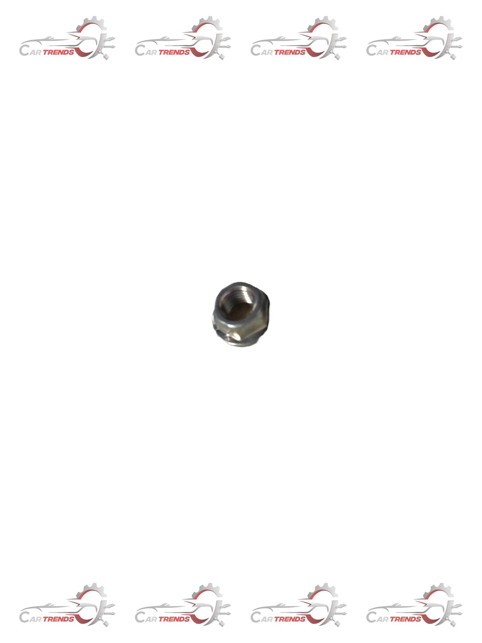 Maruti Celerio wheel nut by CarTrends, close-up image showing the durable metal wheel nut with threading for secure vehicle attachment.