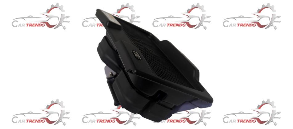 Honda Plug & Play Wireless Charger 08E002007AM mounted on a vehicle dashboard, showing the sleek design and charging surface.