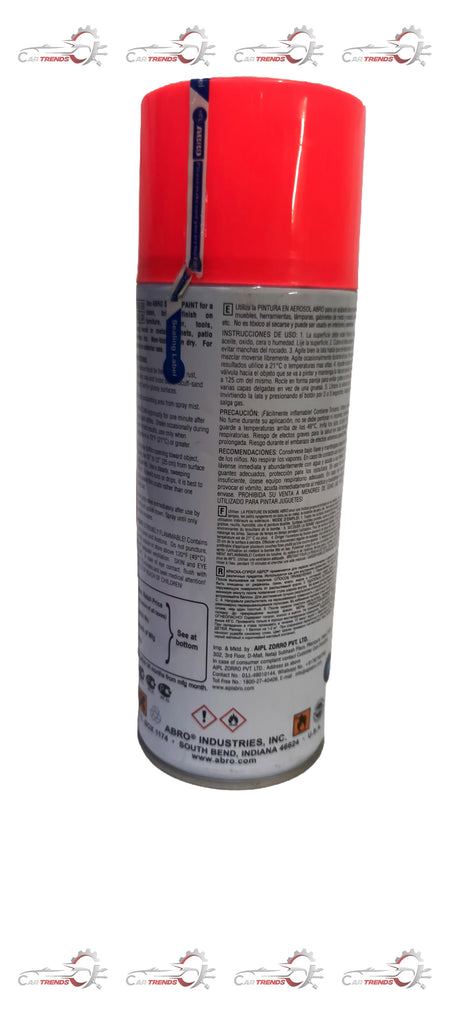 ABRO Spray Paint Red | Universal | #SPRAY PAINT RED SPRAY PAINT RED - Back view