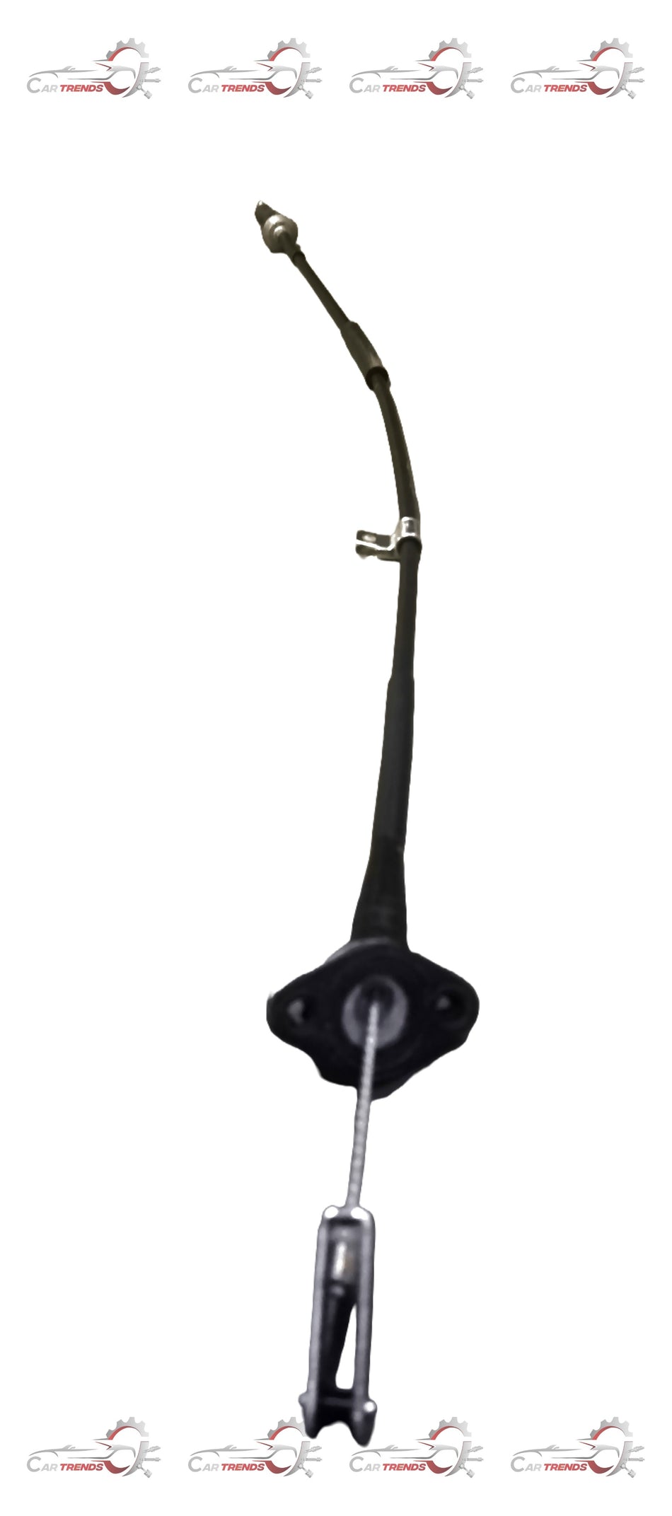 CarTrends clutch cable assembly for right-hand side, showing metal components and connectors in a close-up view.