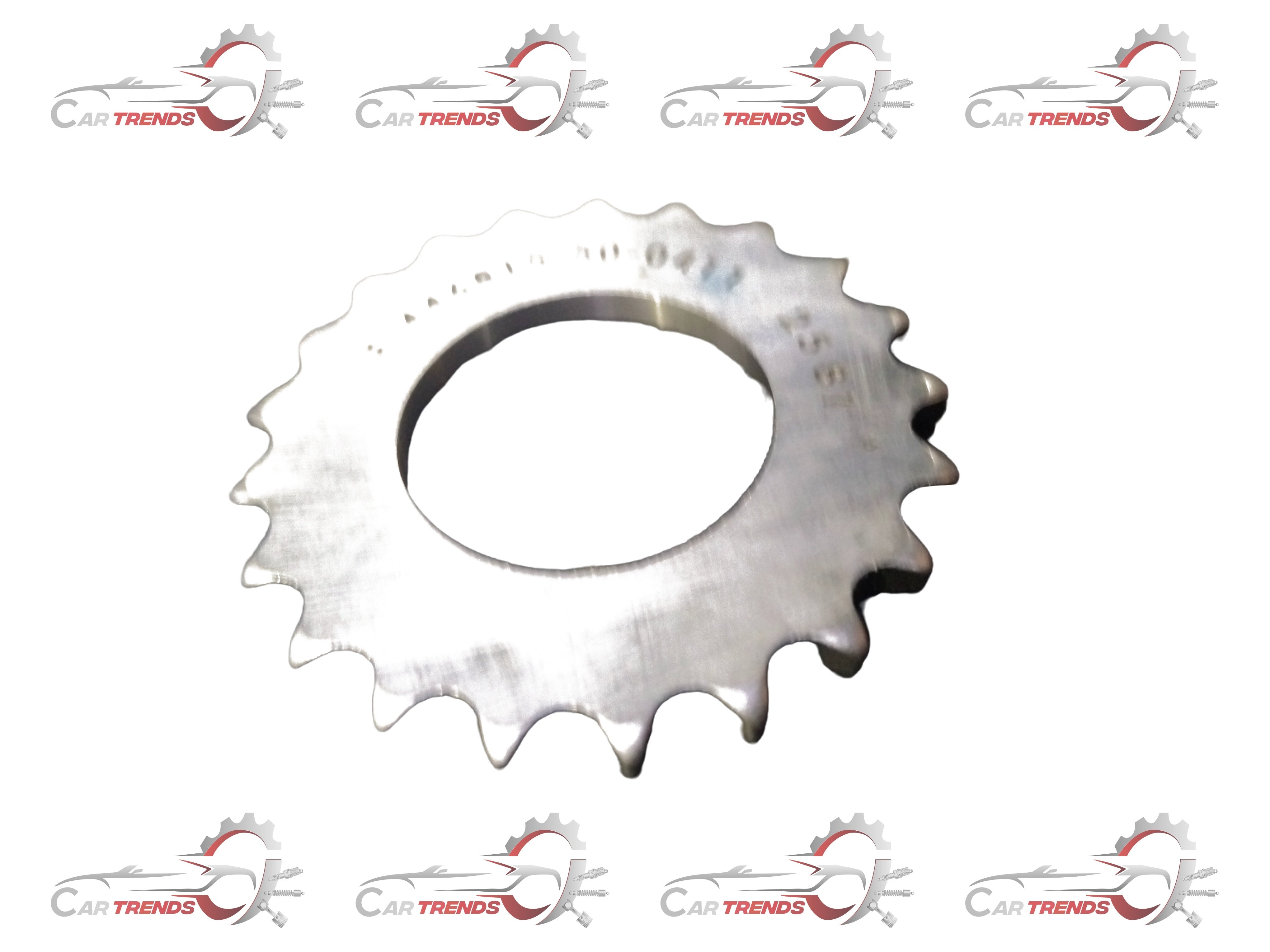 Maruti Suzuki sprocket crankshaft timing gear part number 12631M86J20, close-up view showing gear teeth and metal finish.