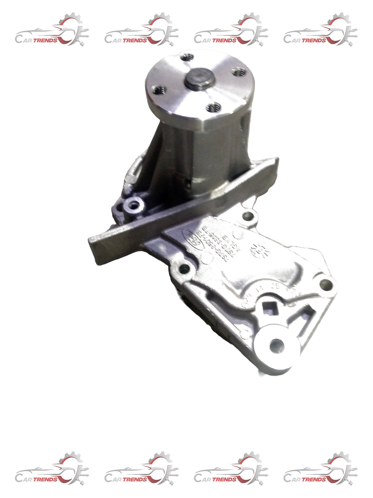 Ford water pump model 7S7Z8501N, automotive replacement part, shown in the image with metal housing and mounting points.