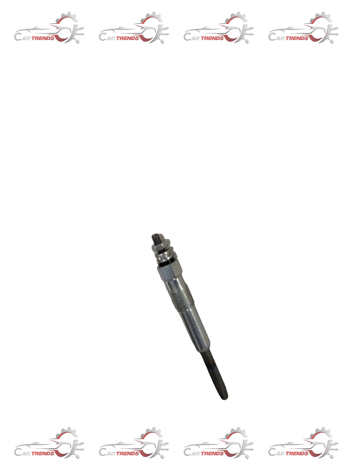 TATA Glow Plug SR5 G270215409901, close-up view showing metal components and connectors on a white background.