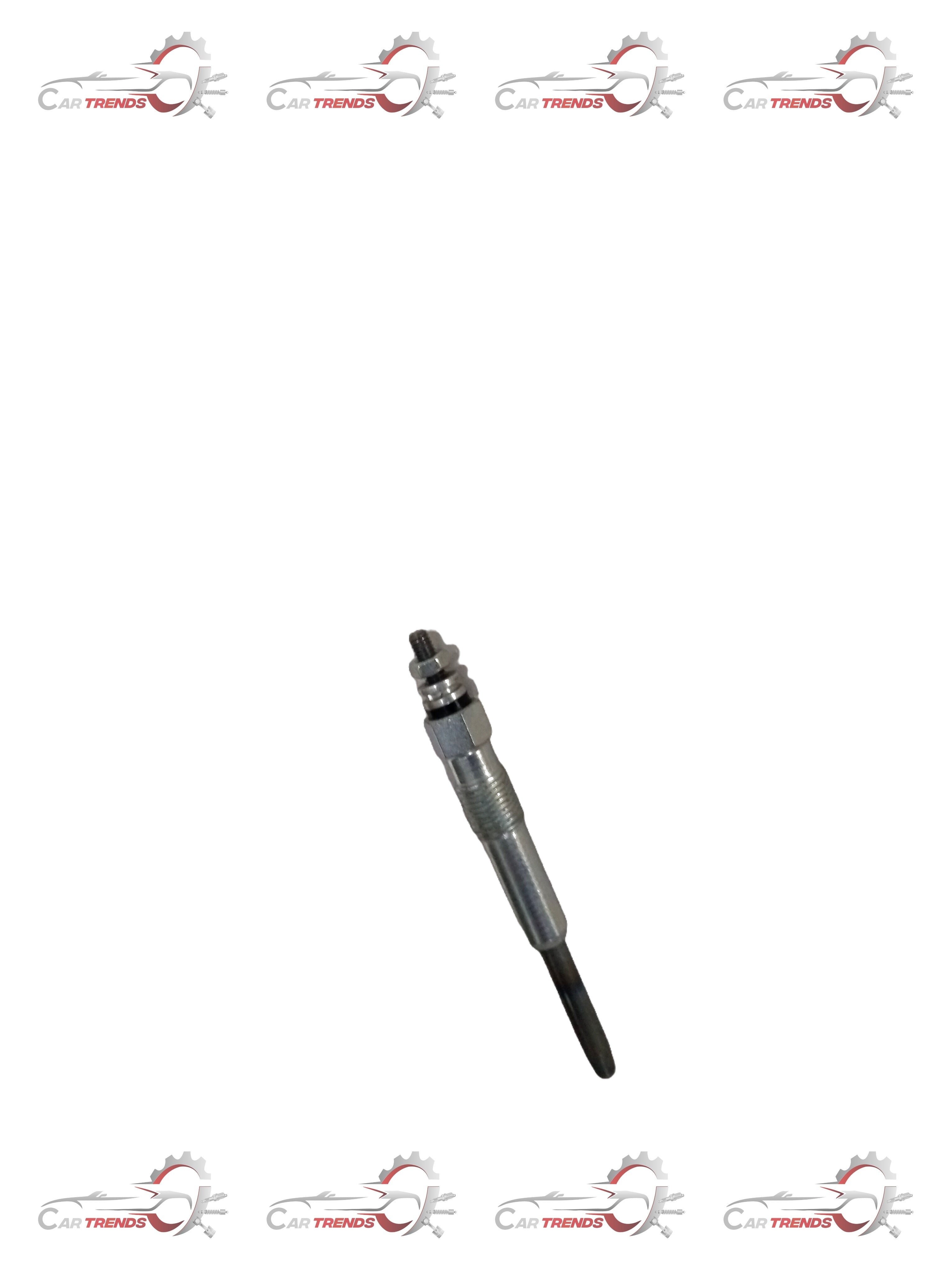 TATA Glow Plug SR5 G270215409901, close-up view showing metal components and connectors on a white background.