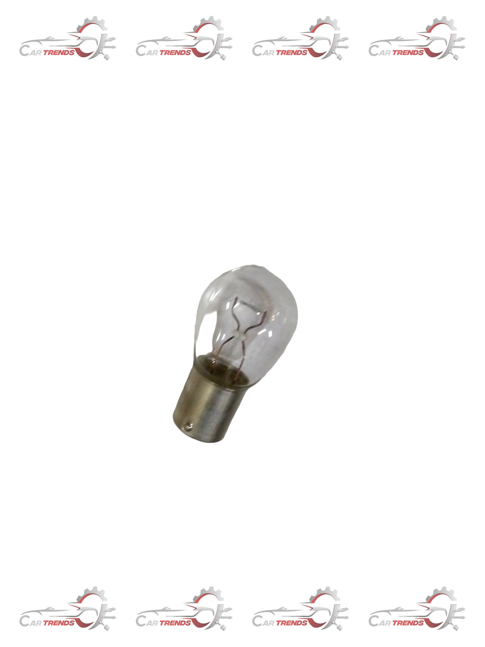 Honda 12V P21W bulb 33518TSVK01, showing a close-up of the automotive light bulb with metal base and glass enclosure.
