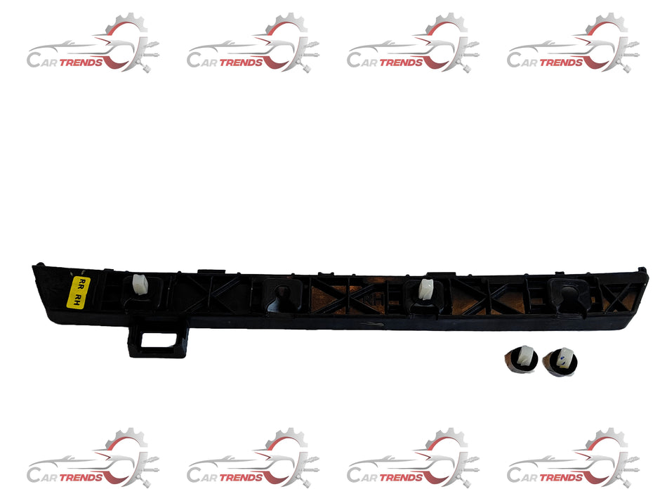 Right rear bumper for Hyundai Verna, CarTrends brand, shown in the image with a close-up view of the bumper part.