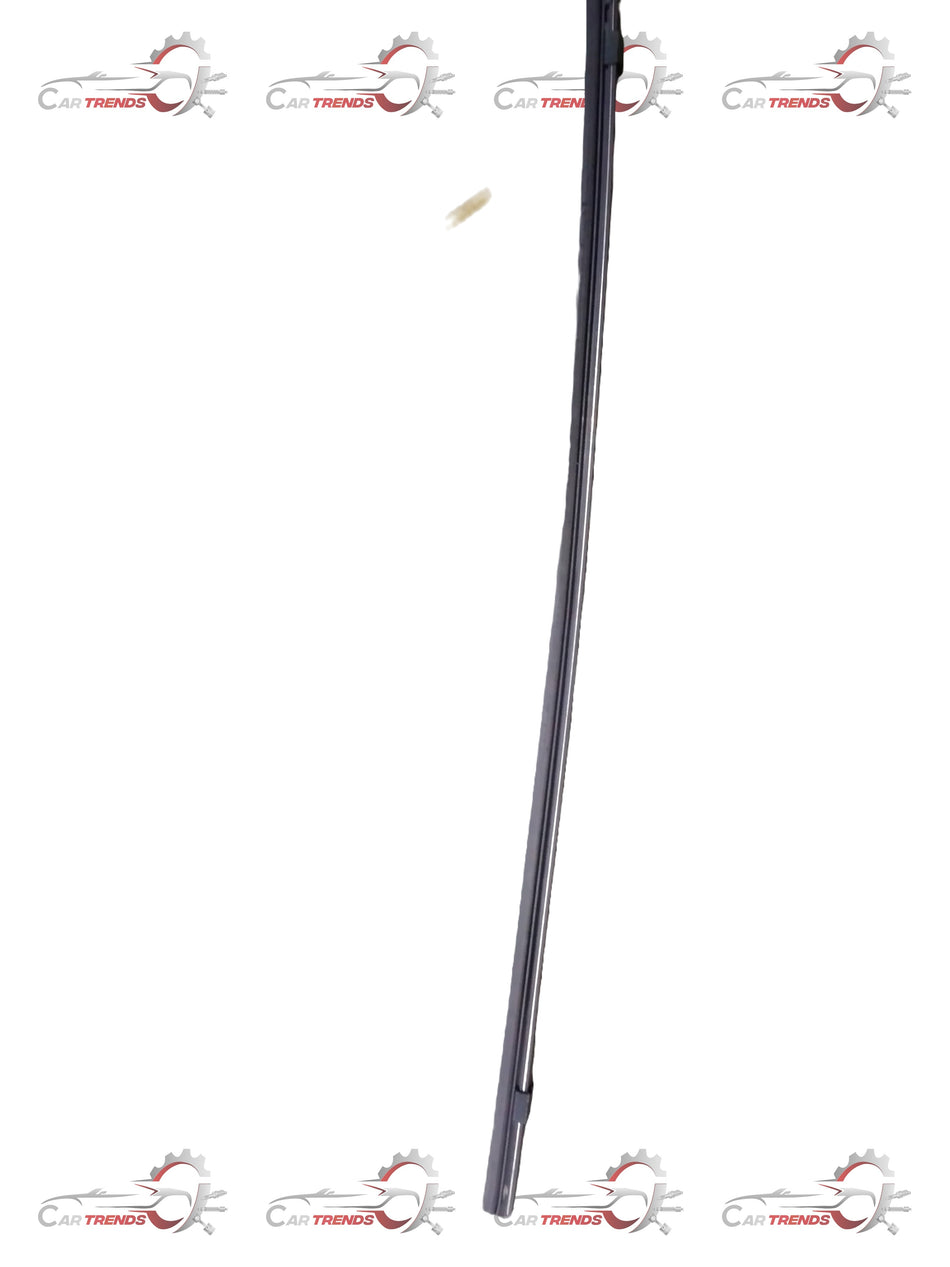 Hyundai rubber windshield wiper blade assembly with black rubber blade and metal frame, designed for Hyundai vehicles.