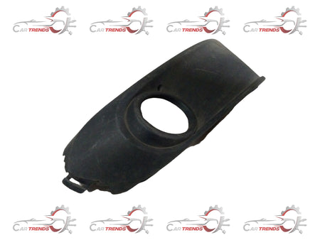 Volkswagen Vento fog lamp cover by CarTrends, left side, black plastic exterior with textured finish, designed for model 6RU853665A.