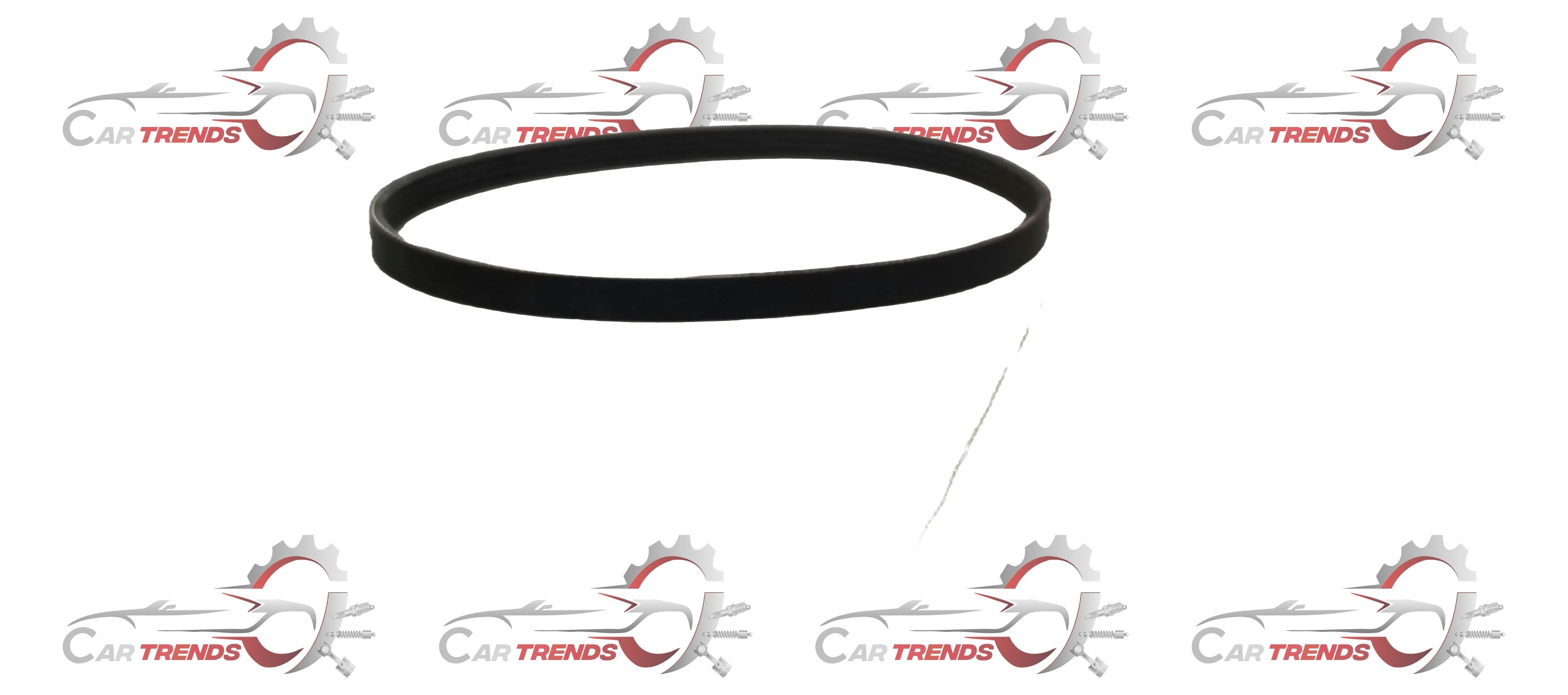 Set of four Maruti Suzuki V-belts 95141M69R00, automotive engine belts, with visible black rubber belts and metal tensioners.