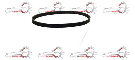Set of four Maruti Suzuki V-belts 95141M69R00, automotive engine belts, with visible black rubber belts and metal tensioners.