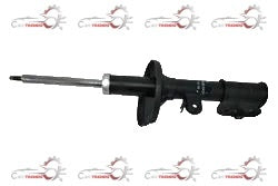 CarTrends Front Shocker Xcent left spare part, showing the automotive shock absorber with mounting components.