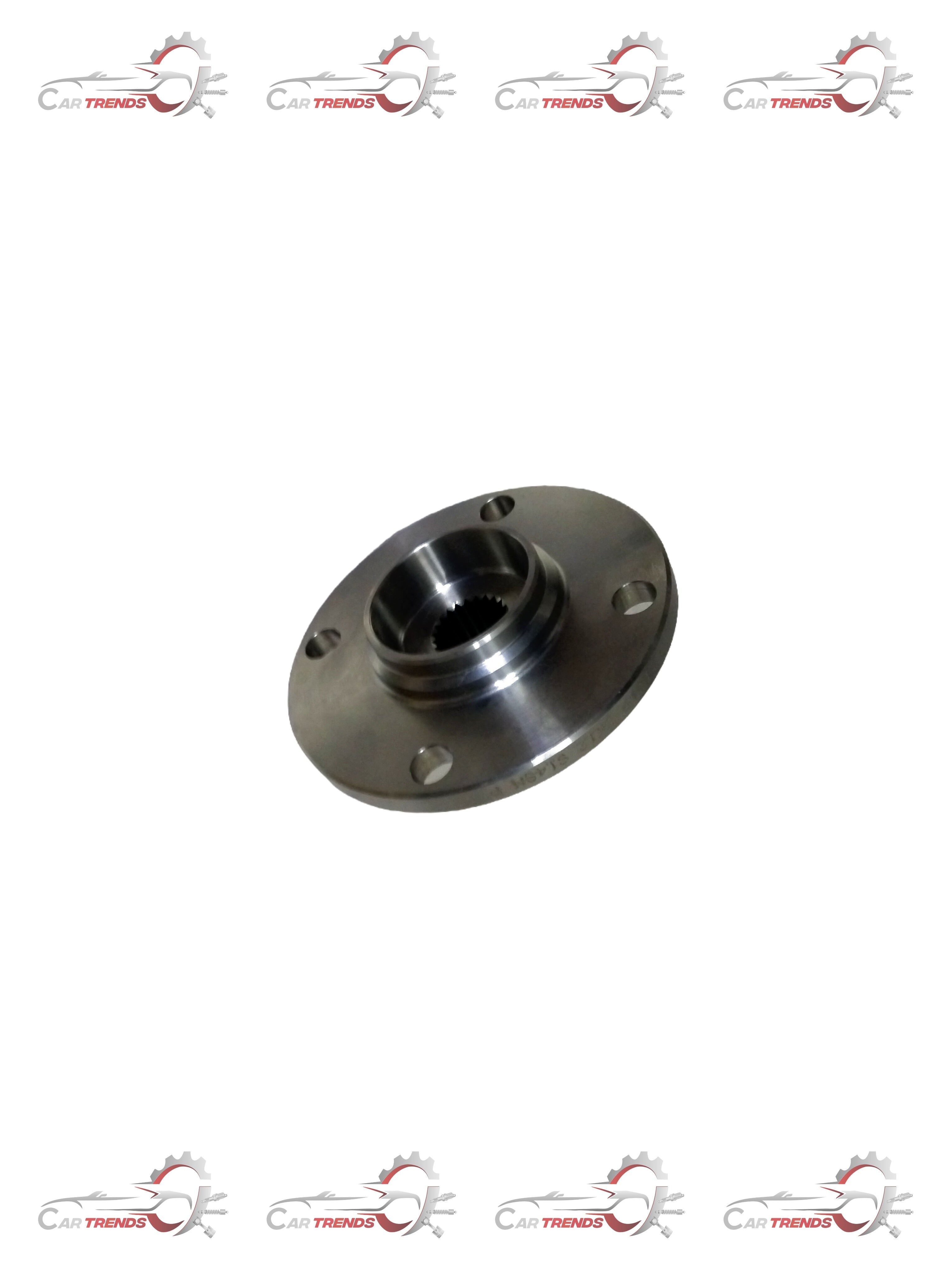 Maruti Suzuki hubfront wheel 43421M68K00 showing a close-up of the wheel's silver alloy finish and detailed design.