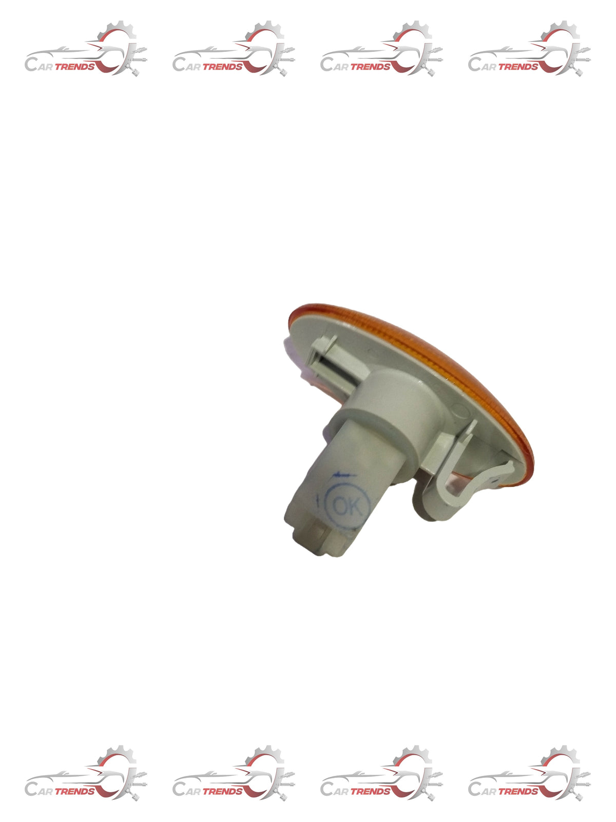 Maruti CarTrends orange indicator light, A Star model, mounted on a vehicle with visible wiring and reflective surface.