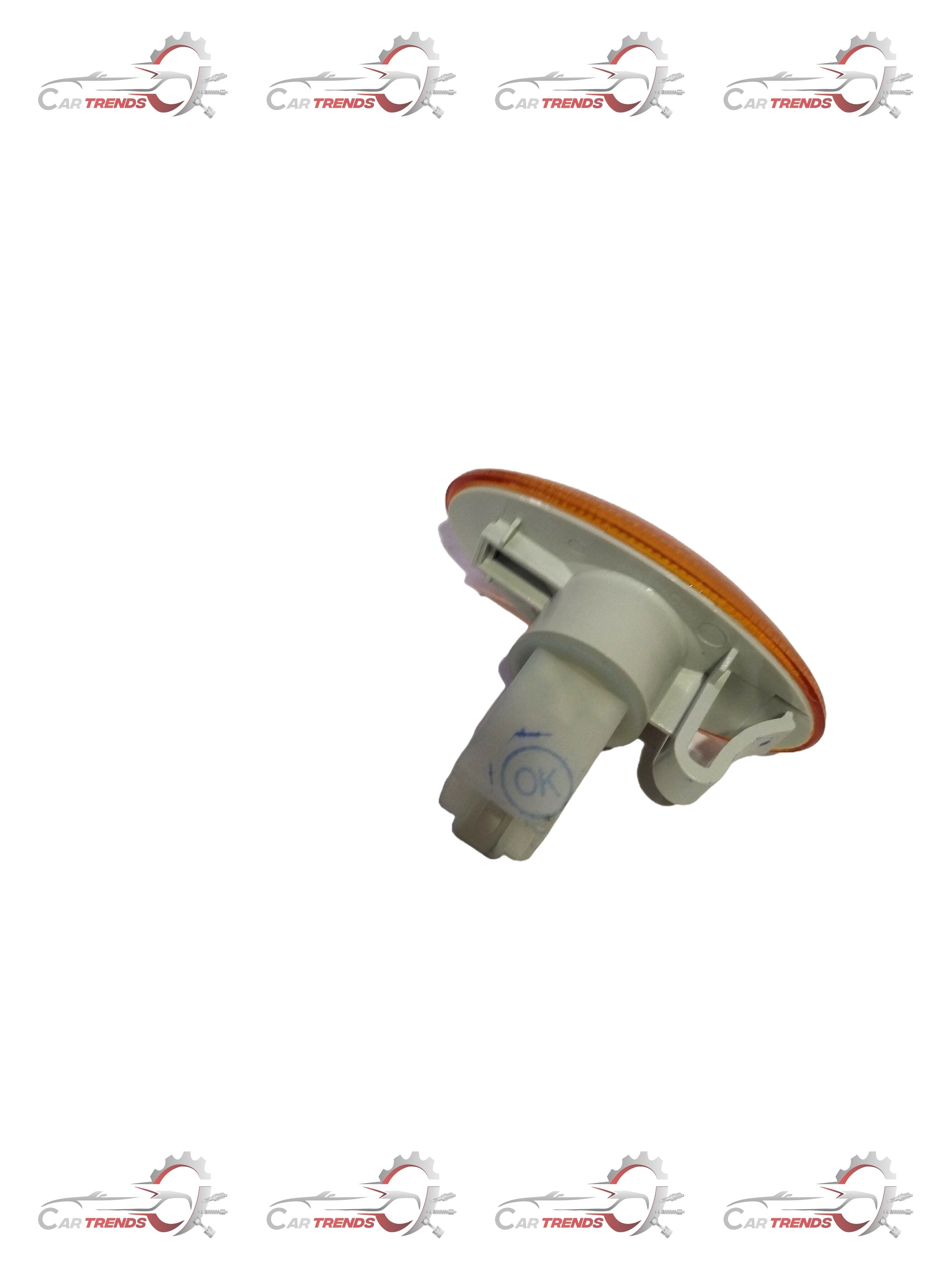 Maruti CarTrends orange indicator light, A Star model, mounted on a vehicle with visible wiring and reflective surface.