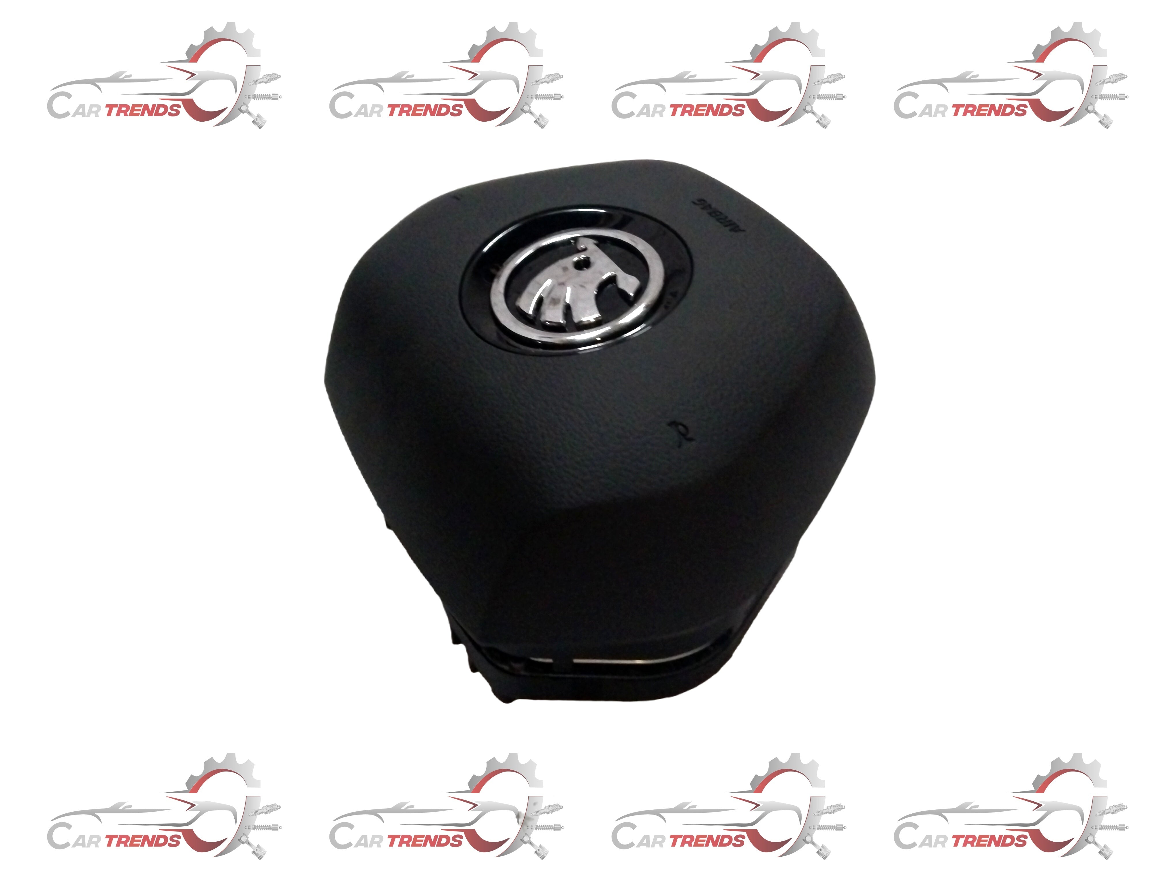 VOLKSWAGEN AIRBAG UNIT FOR STEERING WHEEL; DRIVER SIDE; SATIN BLACK/HIGH CHROME 3V0880201APIZY 3V0880201APIZY - Left view
