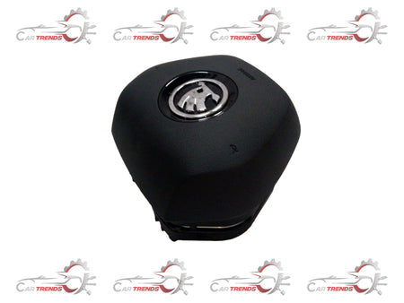 VOLKSWAGEN AIRBAG UNIT FOR STEERING WHEEL; DRIVER SIDE; SATIN BLACK/HIGH CHROME 3V0880201APIZY 3V0880201APIZY - Left view