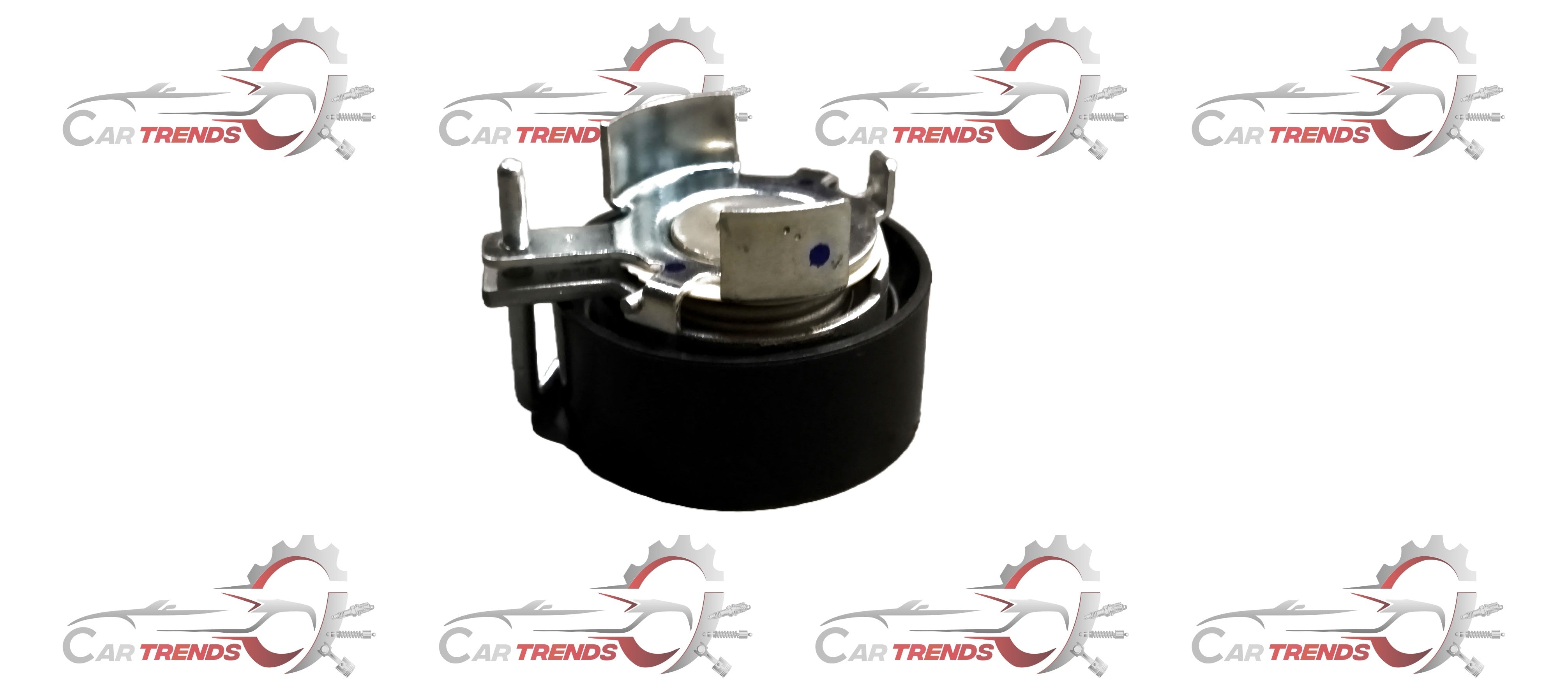 CarTrends timing belt adjuster for Ford EcoSports BE8Z6K254A spare parts, showing the metal component with mounting holes.