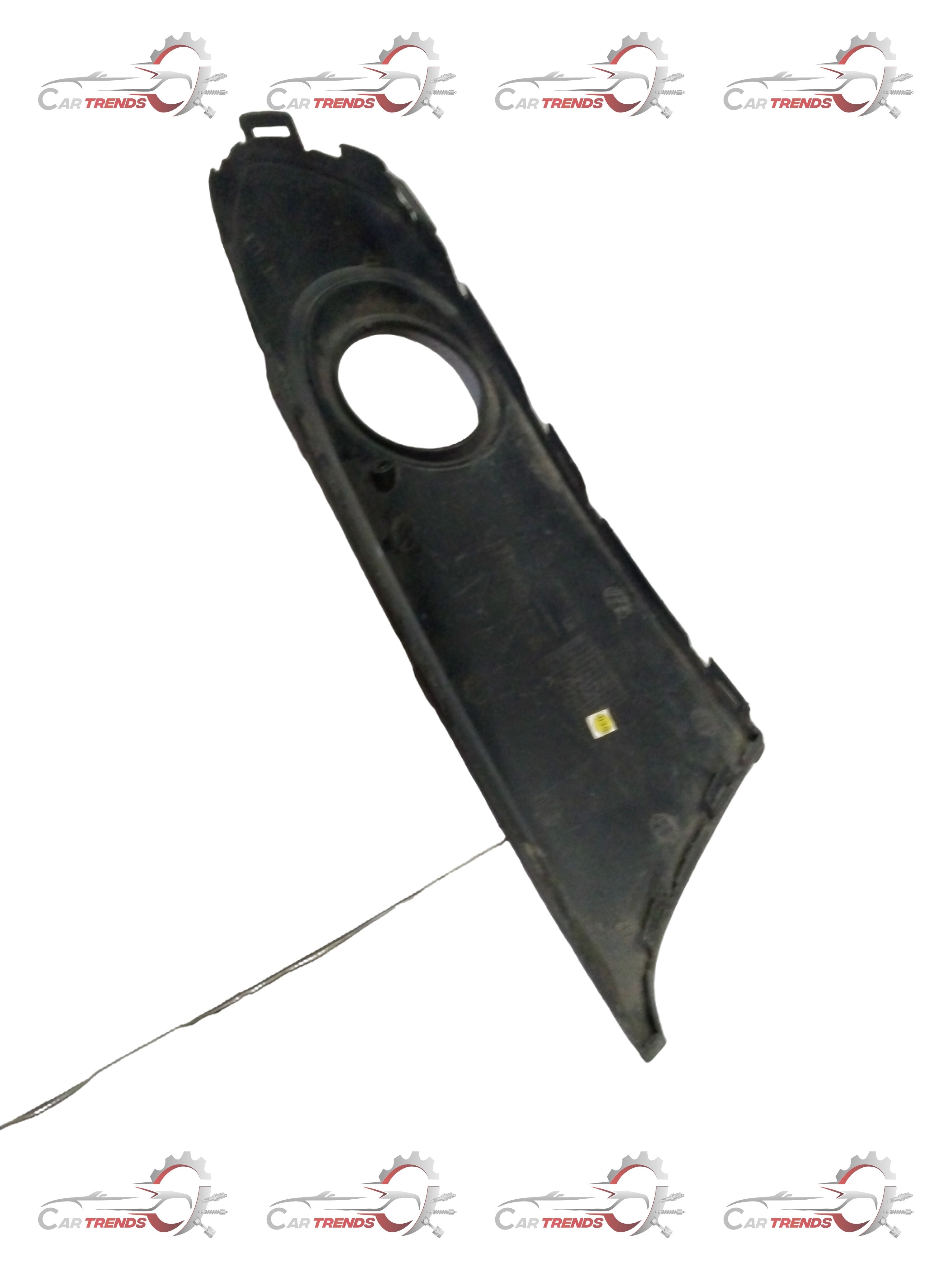Volkswagen fog lamp cover Vento LH by CarTrends, showing the front view of the black plastic fog light cover.