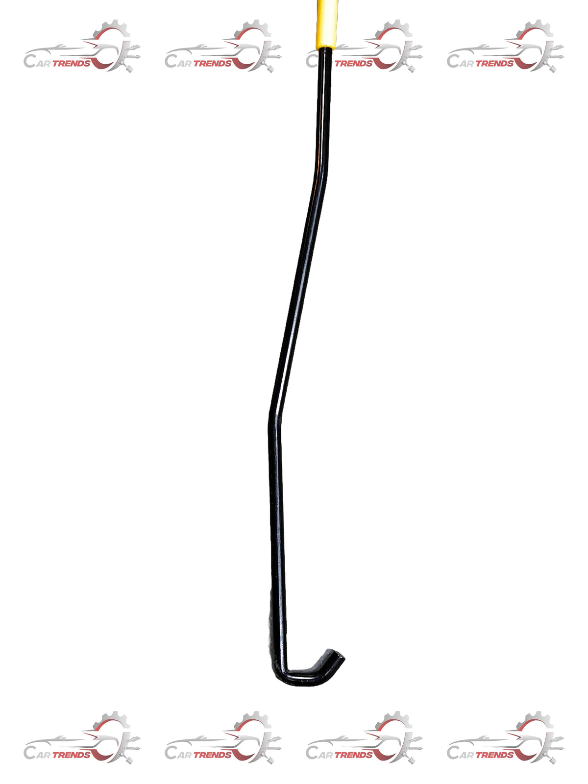 Hyundai bonnet rod for I10 by CarTrends, showing the metal support rod with attachment points on a plain background.