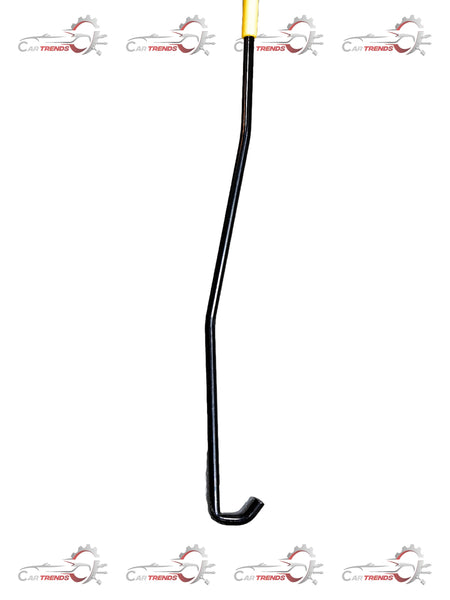 Hyundai bonnet rod for I10 by CarTrends, showing the metal support rod with attachment points on a plain background.