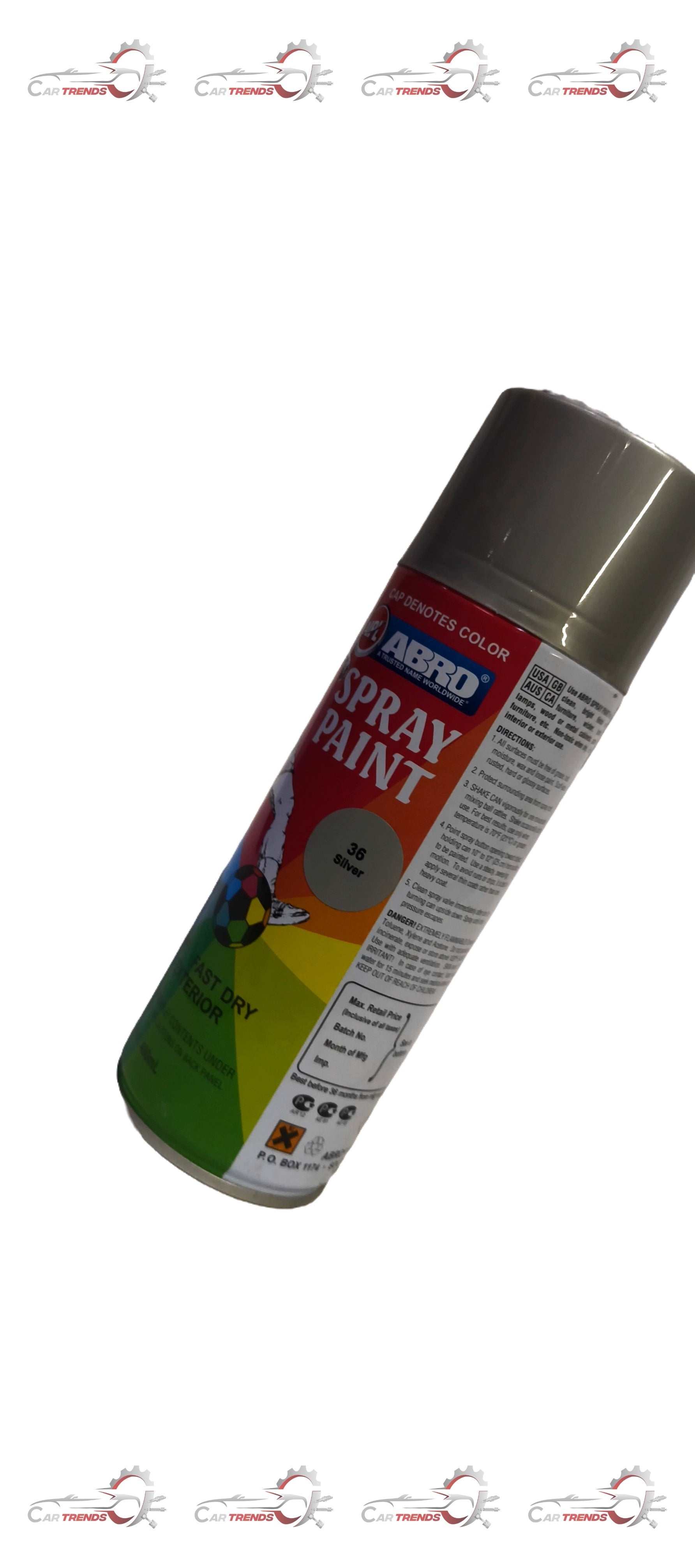 ABRO SPRAY PAINT SILVER SPRAYPAINTSILVER - Left view