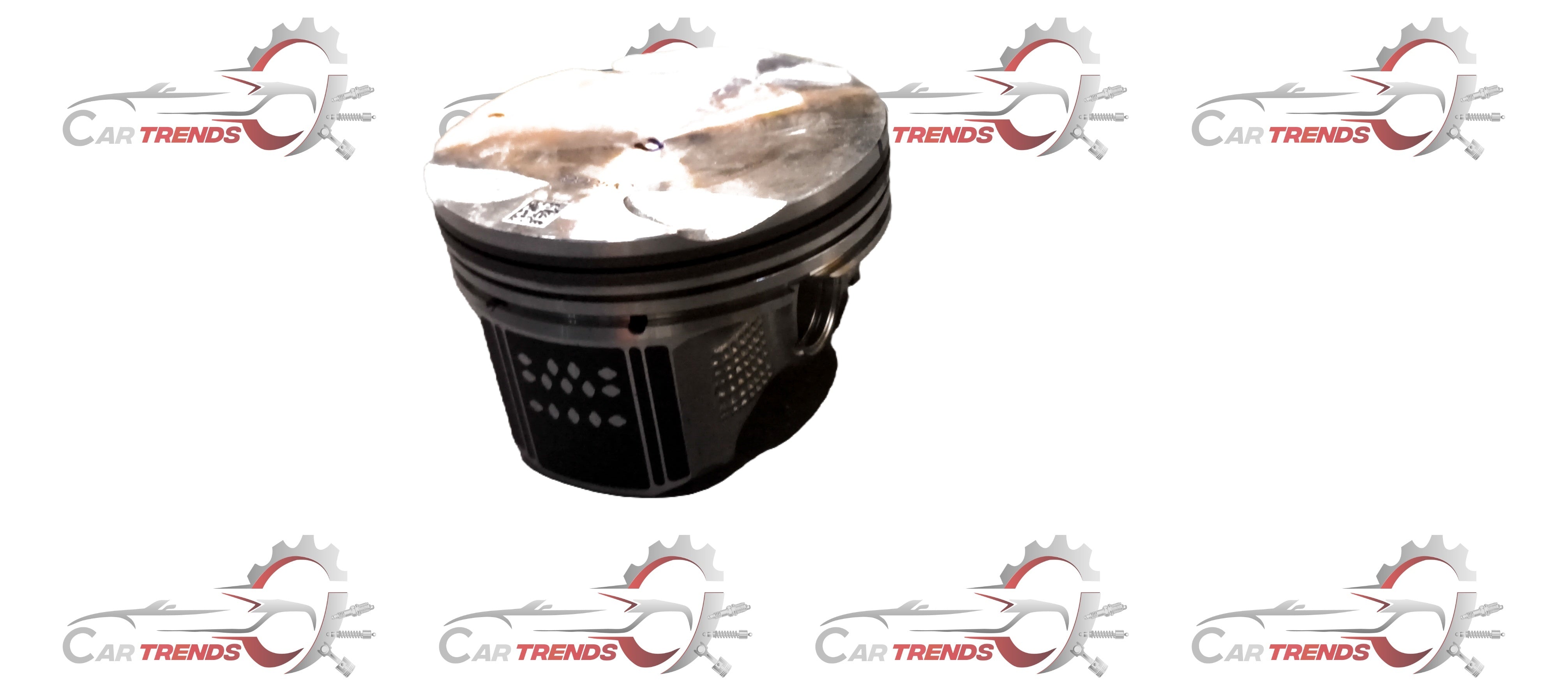 Maruti Suzuki piston 12111M54T00 showing metallic cylindrical engine part with precision machining details