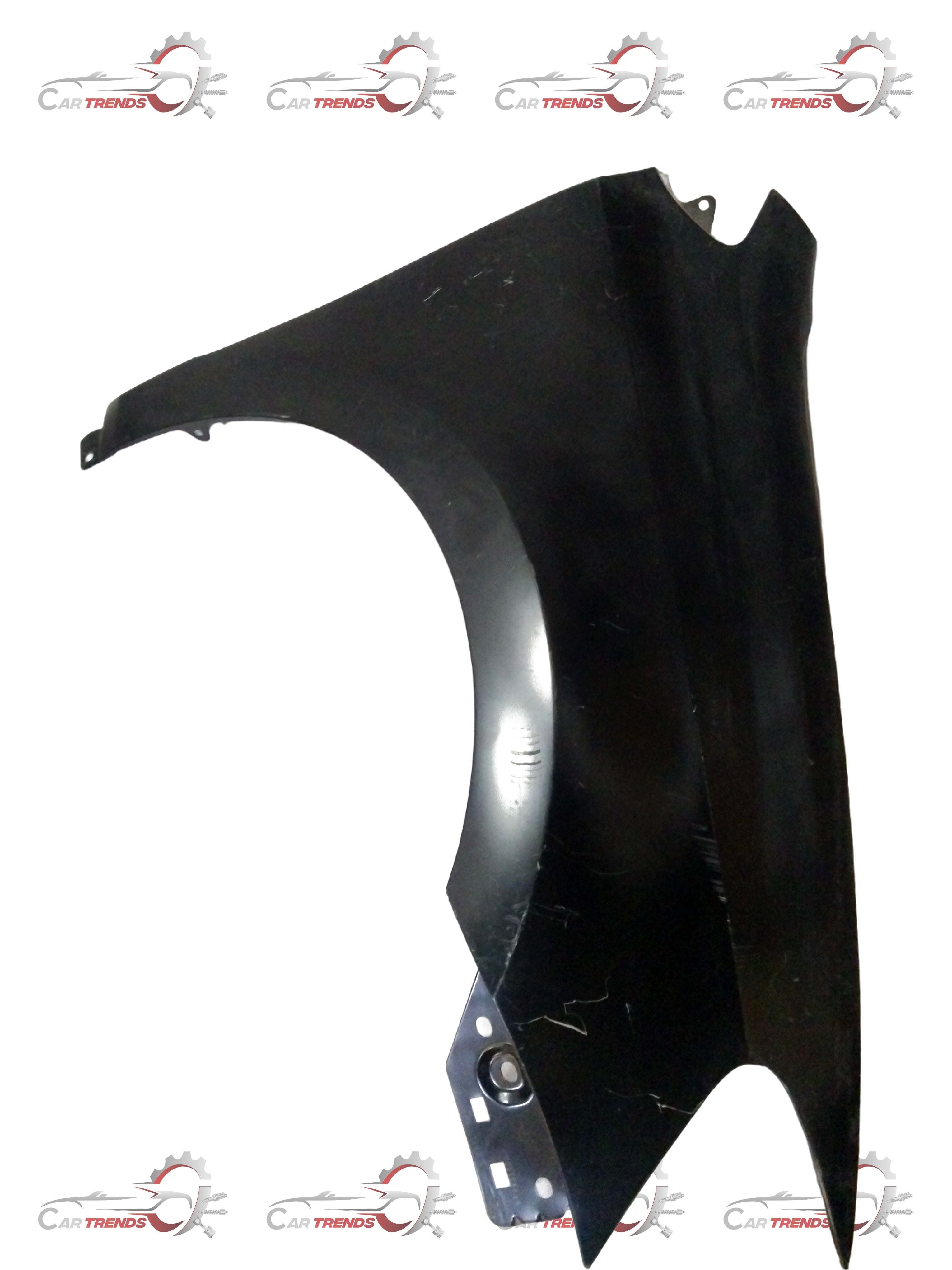 Volkswagen FENDER 6RG821106J, car fender part with detailed view showing its shape and mounting points.