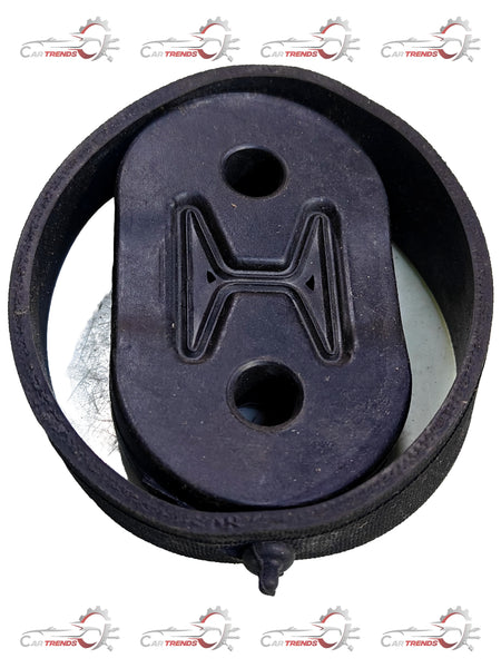 CarTrends Silencer Rubber Optra 1.6 spare part, close-up of black rubber component used in vehicle exhaust system.