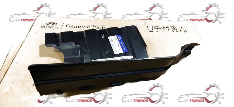 Hyundai Grand i10 left side panel cover by CarTrends, showing a close-up of the black plastic exterior part.